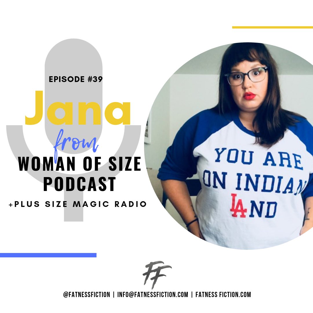 FatnessFiction's tweet photo. Episode 39 of #PlusSizeMagicRadio feat @WomanOfSizePod who speaks about her experiences as a indigenous woman of size, comedian, and educator.
https://t.co/a3DBRzHTz7

#plussizemagic #fatnessfiction #womanofsize #womanofsizepodcast #plussize #plussizebodies https://t.co/V9FQSKJvDL