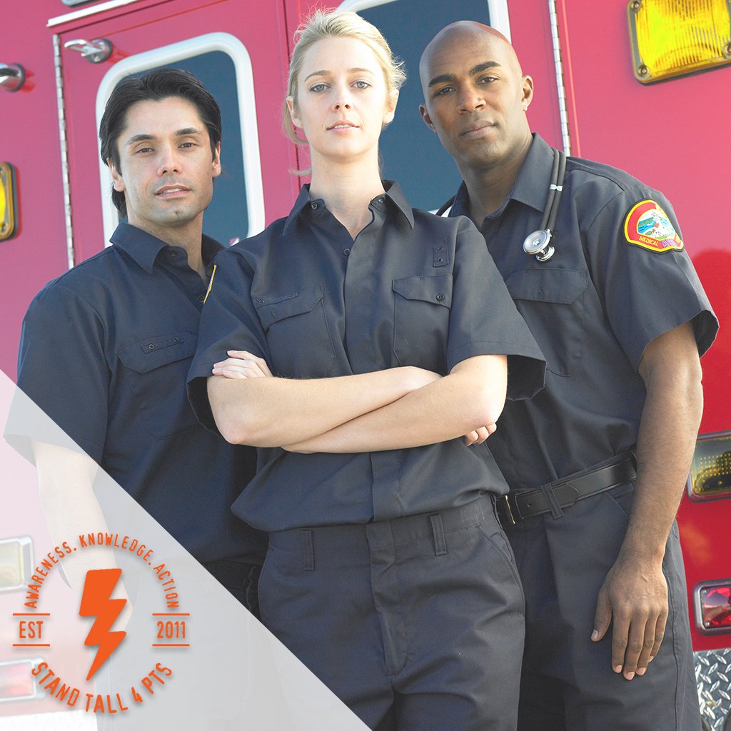StandTall4PTS's tweet photo. This is a shoutout to all our first responders, regardless if you're police, firefighters or accident &amp; emergency; the work that you do is crucial and as a community, we appreciate you and everything that you do. https://t.co/UaKyr25aUz