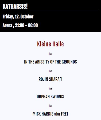 dissonantbks's tweet image. Next up for Mick Harris as Fret live:

11.10.18 Fret live @ Forum Stadtpark, Graz, Austria

and

12.10.18 Fret live @ Unsafe+Sounds Festival, Arena, Vienna

And then 13.10.18, he's onto Spain, more info to follow later.