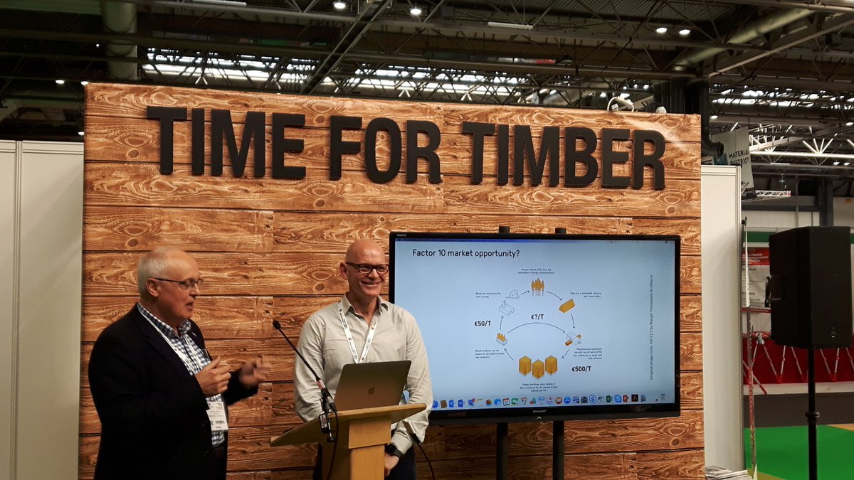 CTI_timber's tweet photo. Adrian Campbell of changebuildings shows how we can grow a #circulareconomy @ CTI Hub at #TimberExpo2018 #timber #construction #Sustainability https://t.co/PKL5fHLOOw