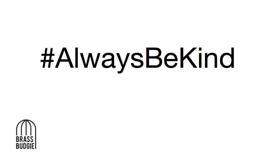 Today is #WorldMentalHealthDay 2018. Mental health visibility is something that is very close to our hearts here <a href="/BrassBudgie/">-</a>, so today we ask you to #AlwaysBeKind. Remember, your mental health is valid and should always be your priority. Show your support today and always.