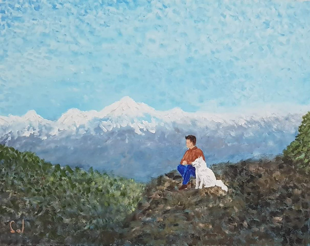 SolGallery's tweet photo. Oil on Canvas, 50 * 40 cm, 2018, Sol art gallery. https://t.co/4kxk6ScoXU