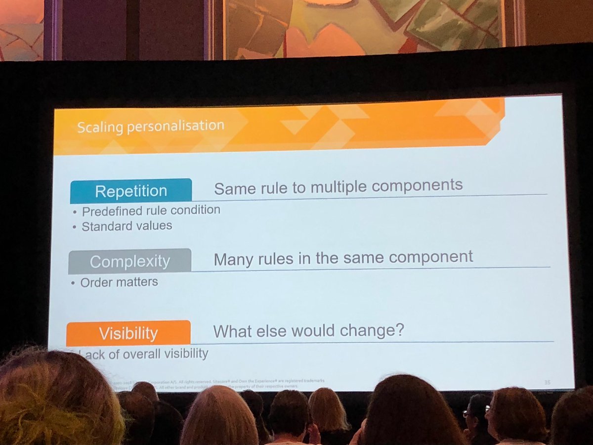 martinburda's tweet photo. Challenges of scaling personalization - what to keep in mind by @rauljmz #SitecoreSYM https://t.co/uEx4JyDLGz