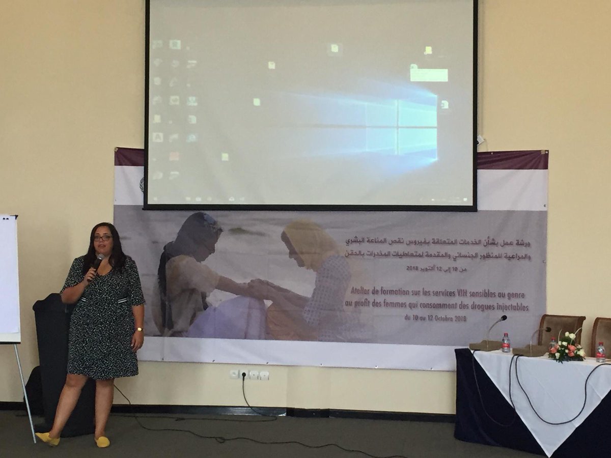 tariqsonnan's tweet photo. To address the specific needs of #Womenwhoinjectdrugs (#WID)@UNODC_ROMENA is #training key national authorities, service providers and outreach workers in #Morocco on #genderresponsive #harmreductionservices. @UNODC_HIV @CristinaAlbert4 @MonicaBeg @Ehab1Salah @FaribaSoltani. https://t.co/zlCZn4nCcv
