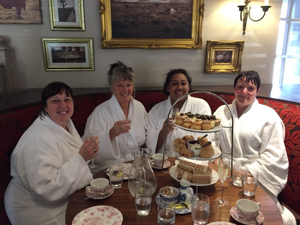 HrGreig's tweet photo. Fab spa day at #inchyragrangehotel so far and still have the afternoon ahead of us!  Beats the office any day! https://t.co/4VsKQQSyfN