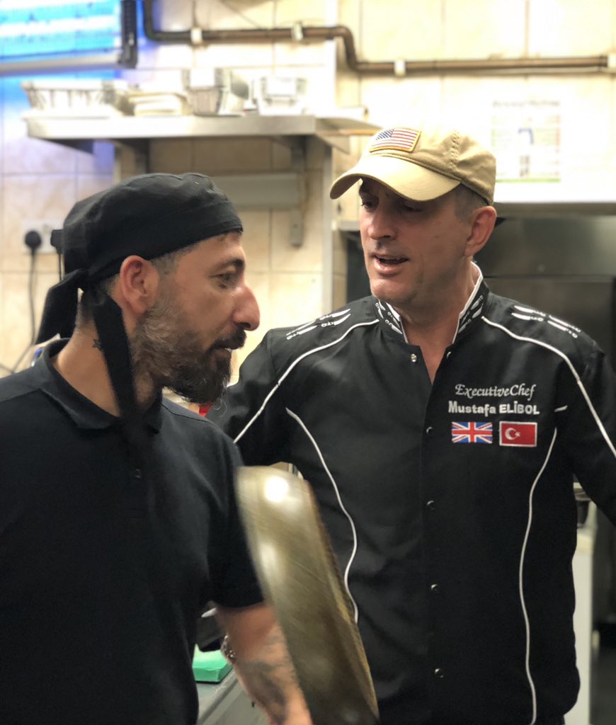 pashaturkishmk's tweet photo. When you have 2 Mustafas in the kitchen who both happen to be Executive Chefs, the frying pans are bound to come out 👨🏾🍳 💪🏼😂
#miltonkeynes #turkishrestaurant #pashas https://t.co/jqXZ9Ion0o