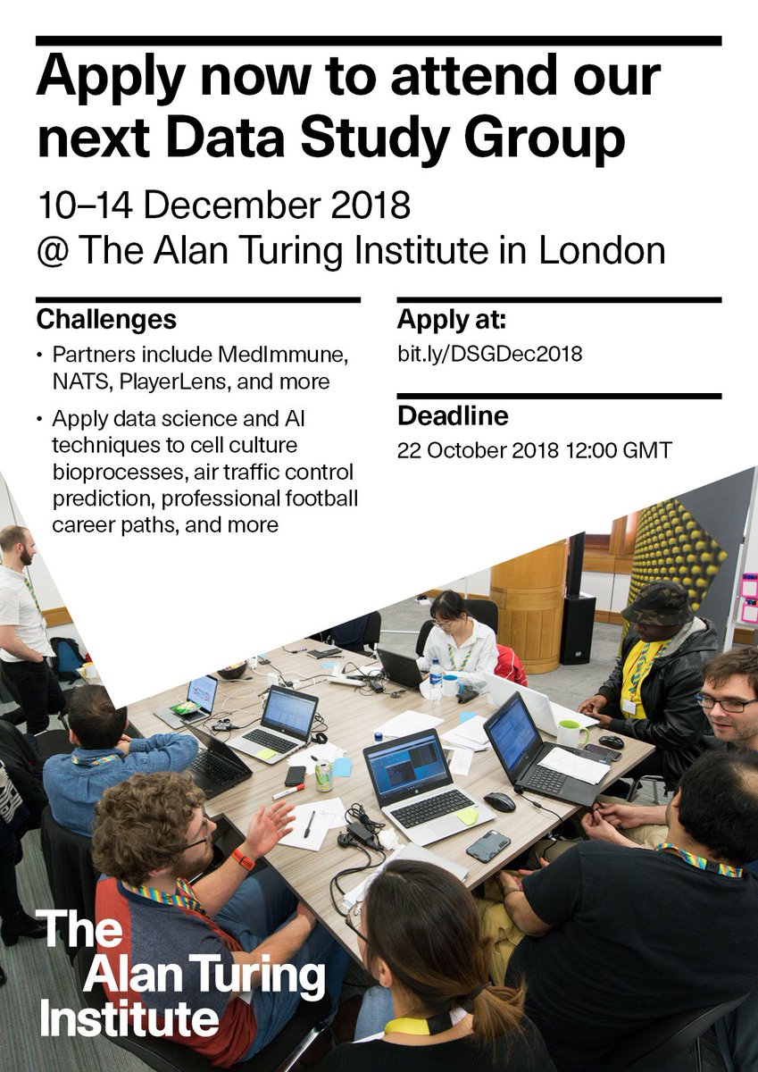 turinginst's tweet image. Following #AdaLovelaceDay18 yesterday, we have a challenge to put to our female readers. We&apos;d love to see a huge uptick in the number of applications to our next #TuringDSG in December! Your mission should you choose to accept.... bit.ly/2y9PygC