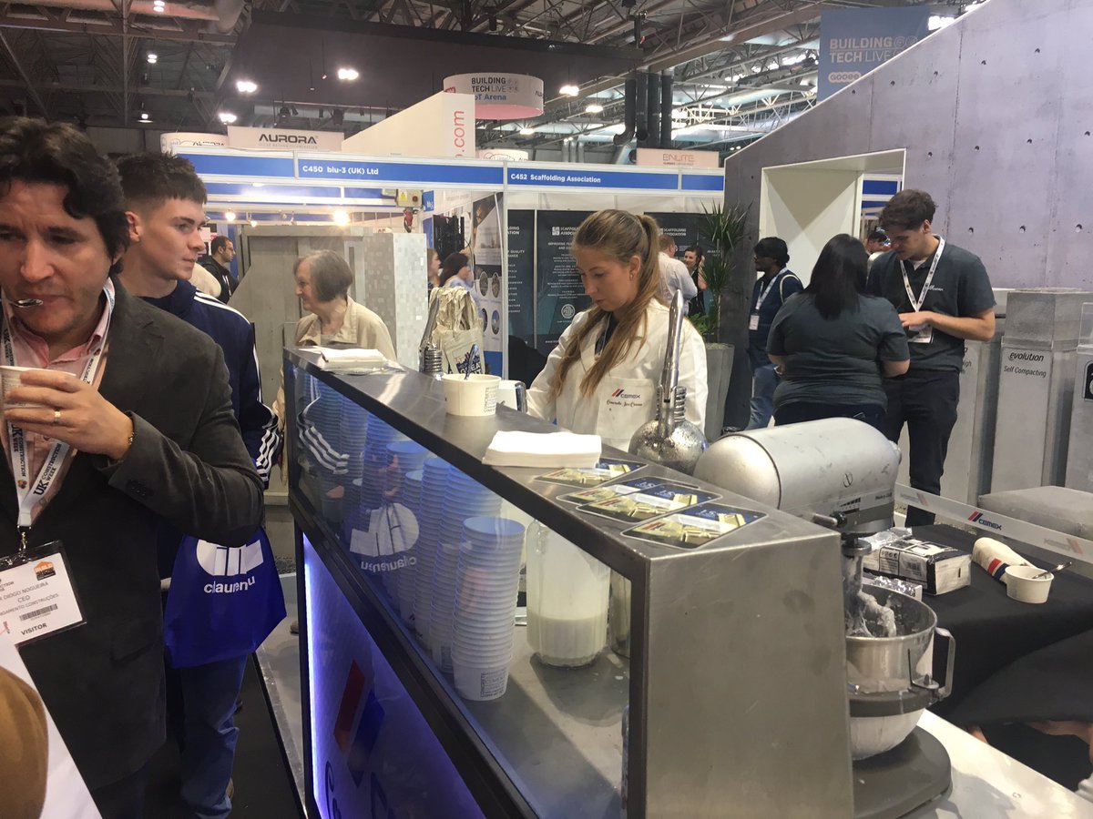 Just how awesome is this?! <a href="/CEMEX_UK/">CEMEX UK</a> have launched their brand new sports sand at #UKCW2018, and to celebrate, they’ve commissioned this incredible sand sculpture! See it for yourself and try their concrete (yes concrete) ice cream over on stand C350!