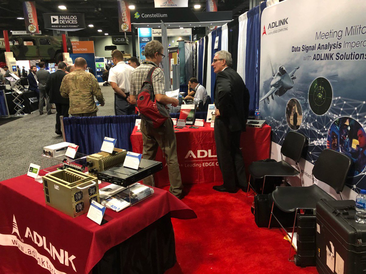 ADLINK_Tech's tweet image. Gearing up for the last day of #AUSA. Stop by @ADLINK_Tech Booth 3902 for a look at our latest #CompactPCI, #VPX, and #COMExpress boards, as well as our #rugged HPERC #military system.