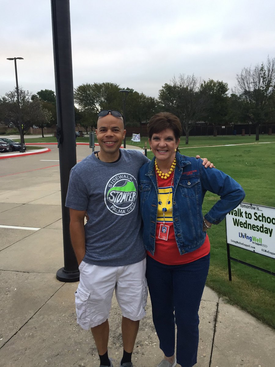 5Dneighborhood's tweet photo. I was honored to wear my shirt from @scheuster at International Walk to School Day today! #healthyhabits https://t.co/LVVE0jrzll