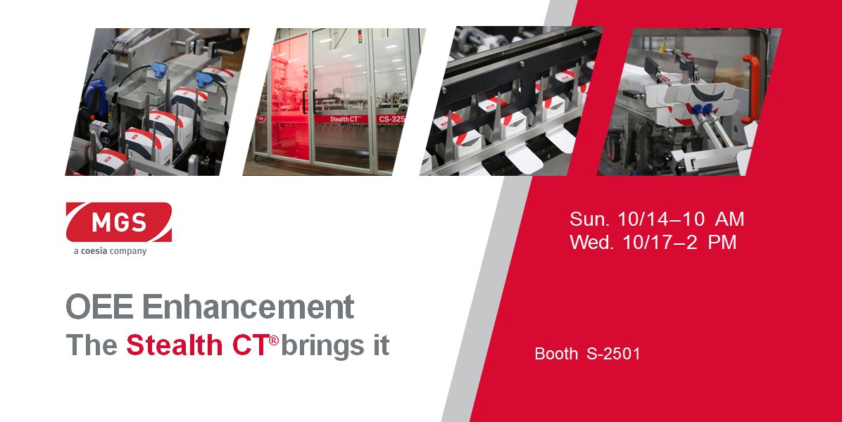 Just a few days until #PACKexpo! Please join us as we present on several OEE Enhancements available on the new Stealth CT cartoner. Register now to reserve your seat! coesia.com/en/innovation/…
