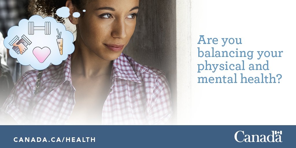 GovCanHealth's tweet photo. Remember that taking care of your mental health is just as important as taking care of your physical health. 
Learn more: https://t.co/TkSk6ZUu6q 
#WorldMentalHealthDay https://t.co/bwT3YrxbhK