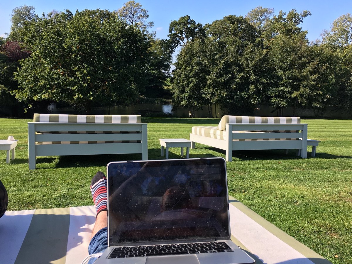 gavininskip's tweet image. I said it yesterday and I’ll say it again today, but with a degree of momentum....

IT’S F***ING OCTOBER  ?!!! ☀️😅

I’m sweating. Please note laptop though. #NotWorkShy 

#NoFilter