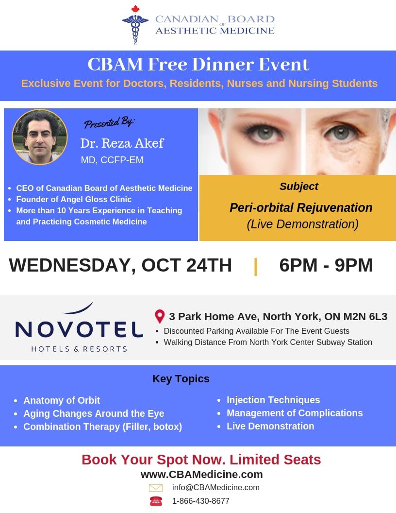 CBAMedicine's tweet photo. Don't forget to join us for a free dinner on October 24th! 
Reserve your spot at https://t.co/FyPICclR00
*event is exclusively for nurses, doctors, dentists, residents and medical students* 

#torontodoctors
#ontariomedical #torontonurses #nurselife #NursePractitioner #dentists https://t.co/oApsy53YkI