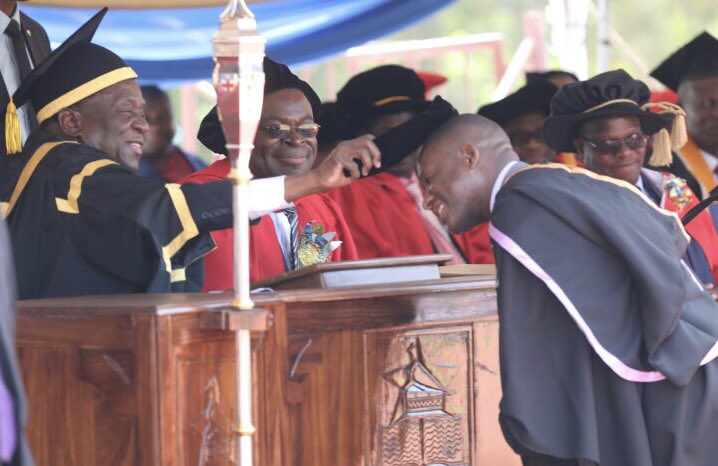 I was honoured to address the UZ Graduation Ceremony this morning. I urged the graduates to be heroes of their time, using education to positively transform the quality of life of our people. The task of building the new Zimbabwe is ours together, & together we will prevail!