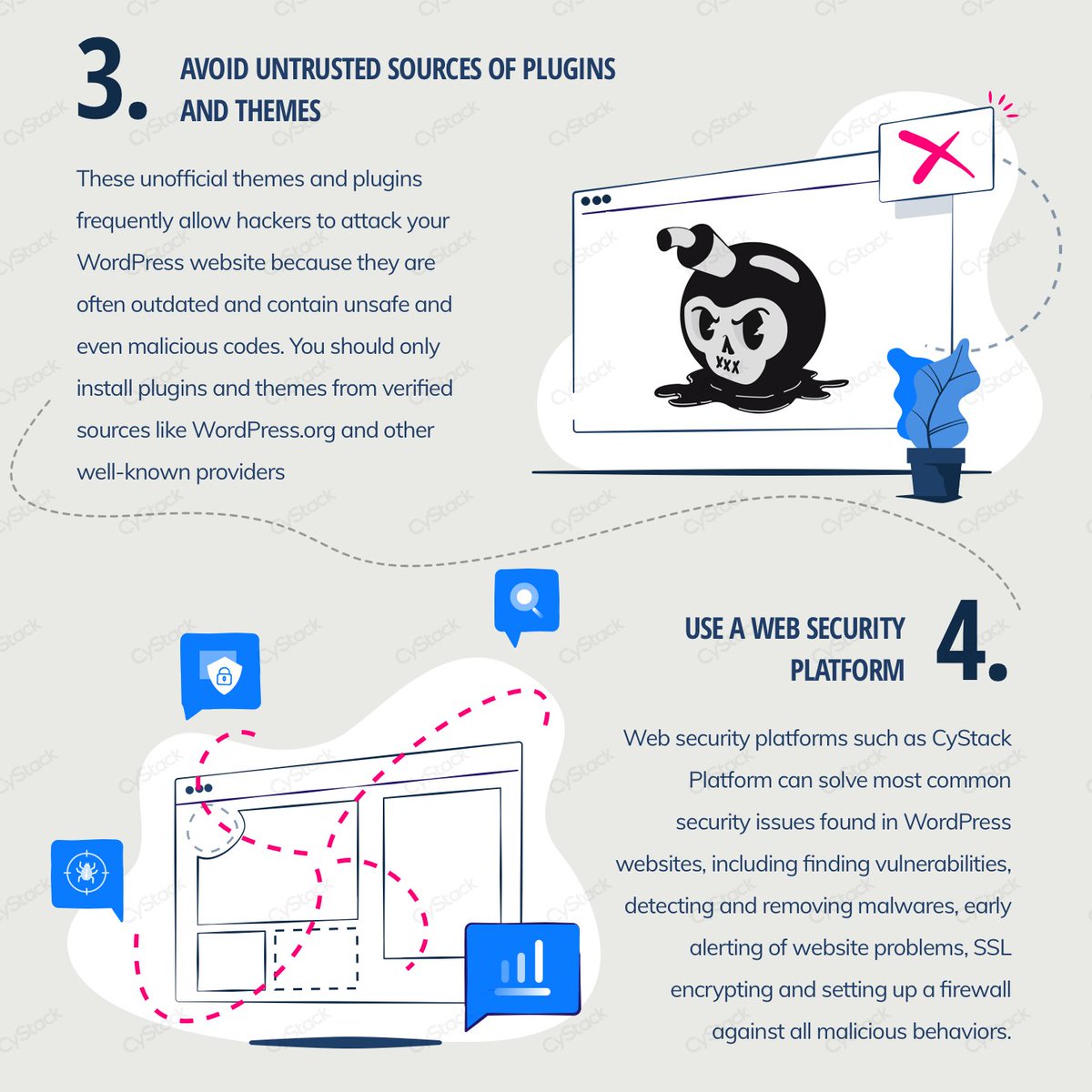CyStackSecurity's tweet photo. [How to secure a WordPress website | CyStack]
Check out our Facebook page: https://t.co/zu8GkGe1HZ
#CyStack #security #wordpress #howto https://t.co/jBRDpbUS0s