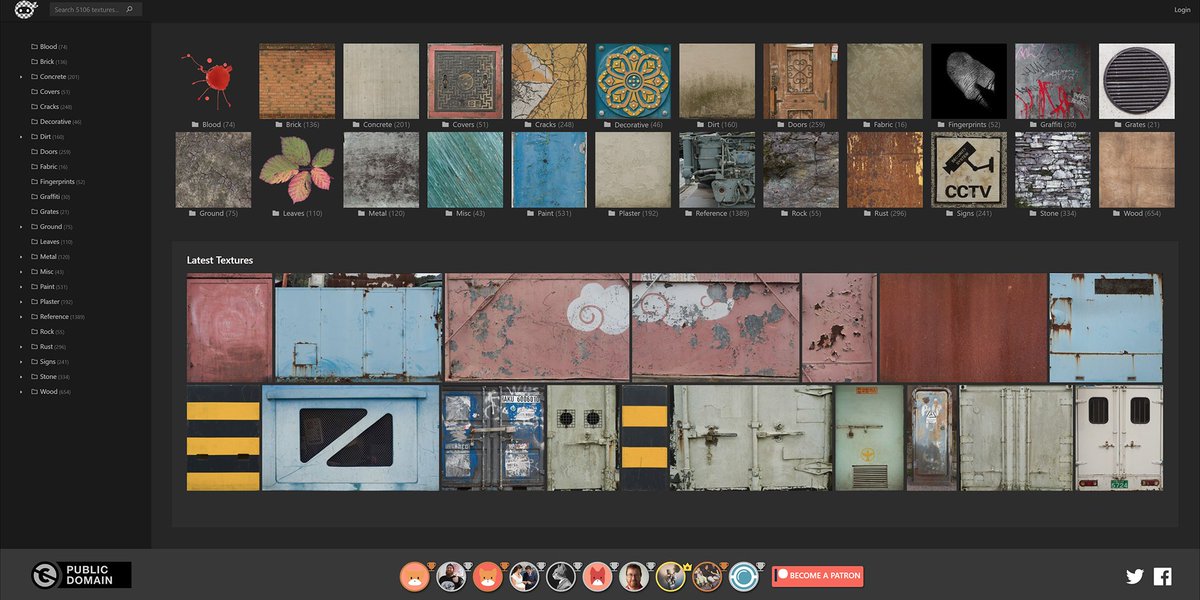Joost3D's tweet photo. I spent the last month recreating my texture website and all of my textures are now copyright free! 🥳 https://t.co/0rUgT3NAW8 https://t.co/ifHHxRTtRZ