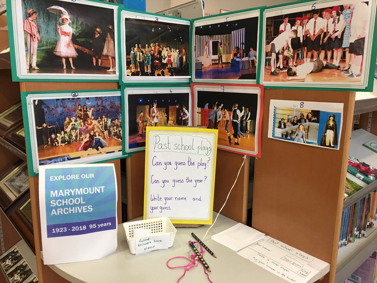 marymountlib's tweet photo. In celebration of @marymountparis's 95th anniversary, we’re displaying a selection of photos, letters &amp; documents from our archives that tells the rich heritage of our school. Stop by the library to visit the archives &amp; learn more about our school’s history. https://t.co/SYhHSReChE