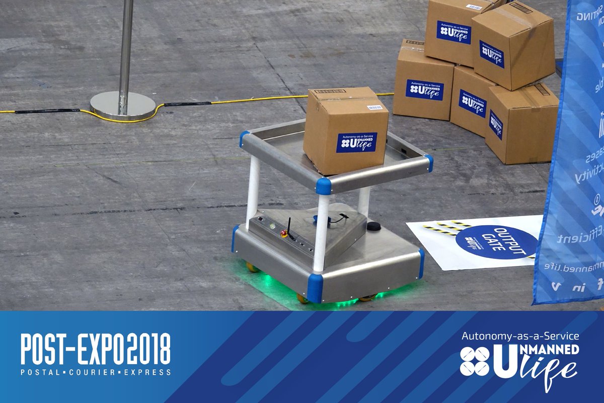 unmanned_life's tweet photo. Why did @swisspost choose our #Autonomous Sorting Center above all the competition?
#Flexible, increases #Productivity & cost-efficient
The 🔼of success! Award-winning software+top tier hardware, shortlisted for Best Sorting Centre Innovation, find out later today!#PostExpo18 https://t.co/1nzAVCEFlj