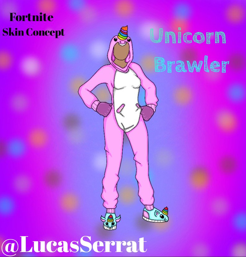 Lucasserrat On Twitter Skin Concept Unicorn Brawler For Unicorn skin fortni...