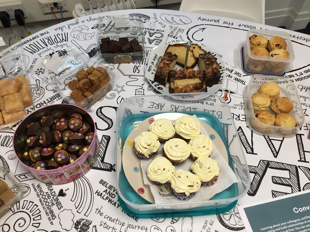 TCC_HQ's tweet image. This morning we had a natter and ate plenty of homemade cake for #WorldMentalHealthDay2018; boosting our own wellbeing and raising money for the brilliant work of the @mentalhealth. #WorldMentalHealthDay #LifeAtTCC