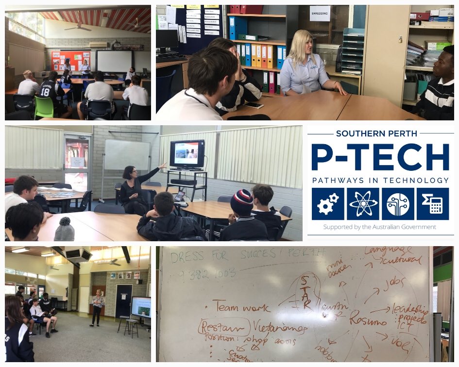 Thanks to P-TECH partner ⁦⁦@CivmecCE⁩ , ⁦<a href="/EngAustraliaWA/">EngAustraliaWA</a>⁩ , ⁦@DFSPerth⁩ , ⁦<a href="/smtafe_tweets/">South Metropolitan TAFE</a>⁩ &amp; ⁦<a href="/WPCGroup/">WPC Group</a>⁩ today with year 12 mock interviews &amp; prep, resume advice, industry &amp; future study options. Cecil students are ready for their future! ⁦