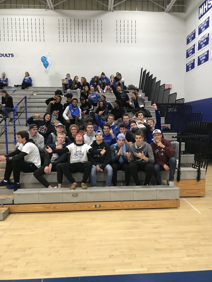 huge win over eden prairie last night ... the skippers are now your lake conference champs!!! shoutout to all the students who came out to support!! 🏐⚓️