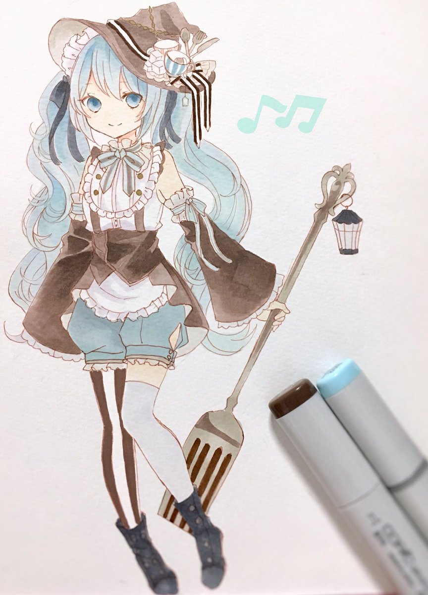 初音ミク 「落書き
ハロウィンなボカロ絵が描きたくて服のデザイン考えてた? 」|ぱる野のイラスト