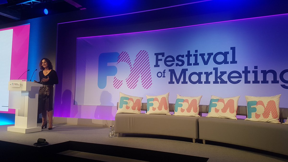 Jon_M_Hackett's tweet photo. "Loyalty in marketing is a metaphor." Fantastic take on what loyalty really means in the world of marketing by @helenedw! #FoM18 https://t.co/qcPzJBM3BT