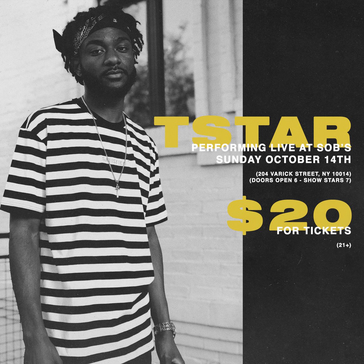 TStarGoldSoul's tweet photo. NYC. SOB’s. This Sunday OCT 14th https://t.co/crCUn4KADD