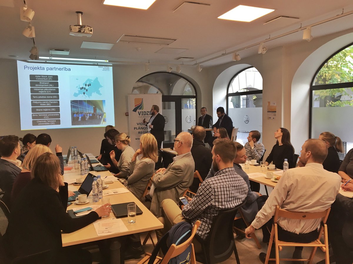 InnoInfraShare's tweet photo. We have had two productive days with Latvian policy makers and stakeholders who, guided by international experts @padilla_pierre and @RochelleConsult, worked on shaping local Action plan for #research and #innovation infrastructure accessibility and internationalization. https://t.co/M8kkJw57Bc