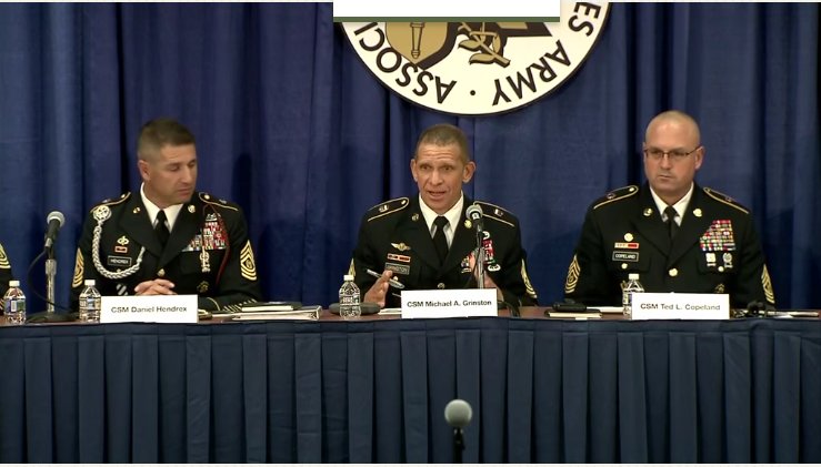 USArmyWHC's tweet photo. #AUSA2018: Senior @USArmy leaders: Active-duty, @USArmyReserve , @USNationalGuard all key in warfighting | @fayobserver: https://t.co/mitchdBDAk | #ArmyReadiness, #TotalArmyForce, #USArmy #Soldiers, @AUSAorg, #ReadyNow🇺🇸 https://t.co/PGMSJQBzwm