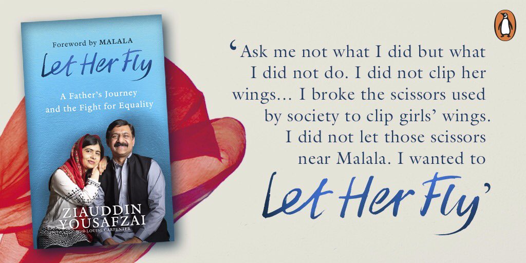 ZiauddinY's tweet image. My book, Let Her Fly, is out next month. It is the story of my life as an activist for equality and also as a father. po.st/LetHerFly