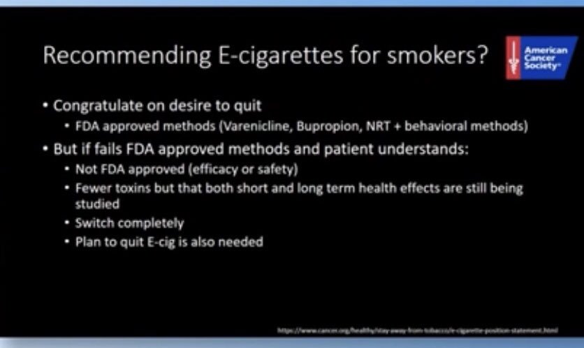 fjaffer88's tweet photo. Informative seminar on E-cigarettes, Marijuana, and Hookah. Poised to improve patient-doc conversation better for cessation. https://t.co/D68dhJhLKB via @accpchest #PulmDocs https://t.co/uNonk5fRiA
