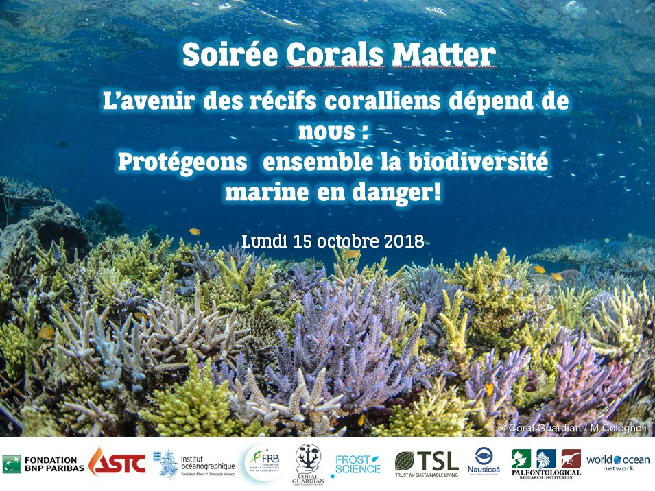 Les récifs coralliens comptent parmi les écosystèmes les plus menacés de la planète. Lundi 15 octobre lors de notre soirée #CoralsMatter <a href="/reef_services/">ReefServices</a> nous en dis plus sur leur protection!  ➡️ bit.ly/2EbZV9U  | #IYOR2018