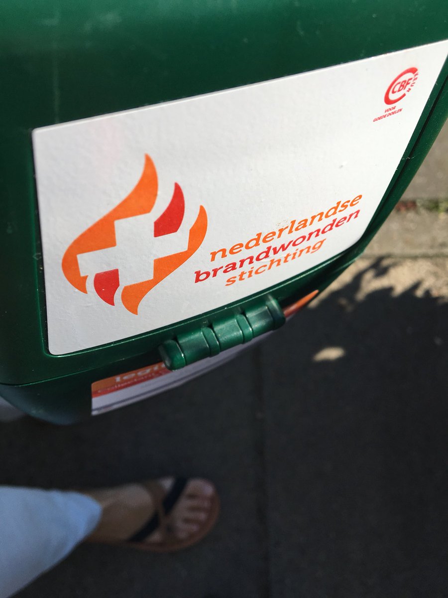 Collecteren met de slippers, ongekend!!! #brandwondenstichting