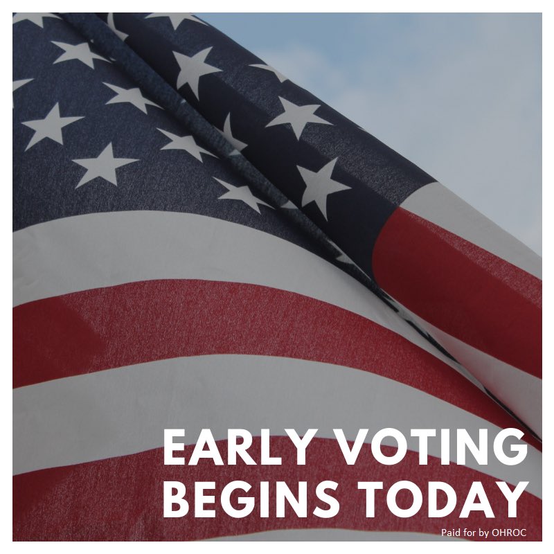 RepTimGinter's tweet image. We’re in the home stretch now for the campaign as early voting starts today! I am grateful to be your State Representative and I look forward to two more years working for the people of Columbiana county in Columbus!