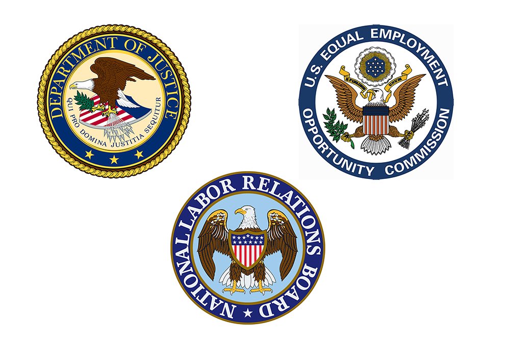 HRDailyAdvisor's tweet photo. The #DOL, #EEOC, and #NLRB all have different stances on workplace investigations and protections for #LBGTQ employees. Here is some help understanding where they agree and disagree: https://t.co/agu4MbGpwi https://t.co/HDFIVp7Aux