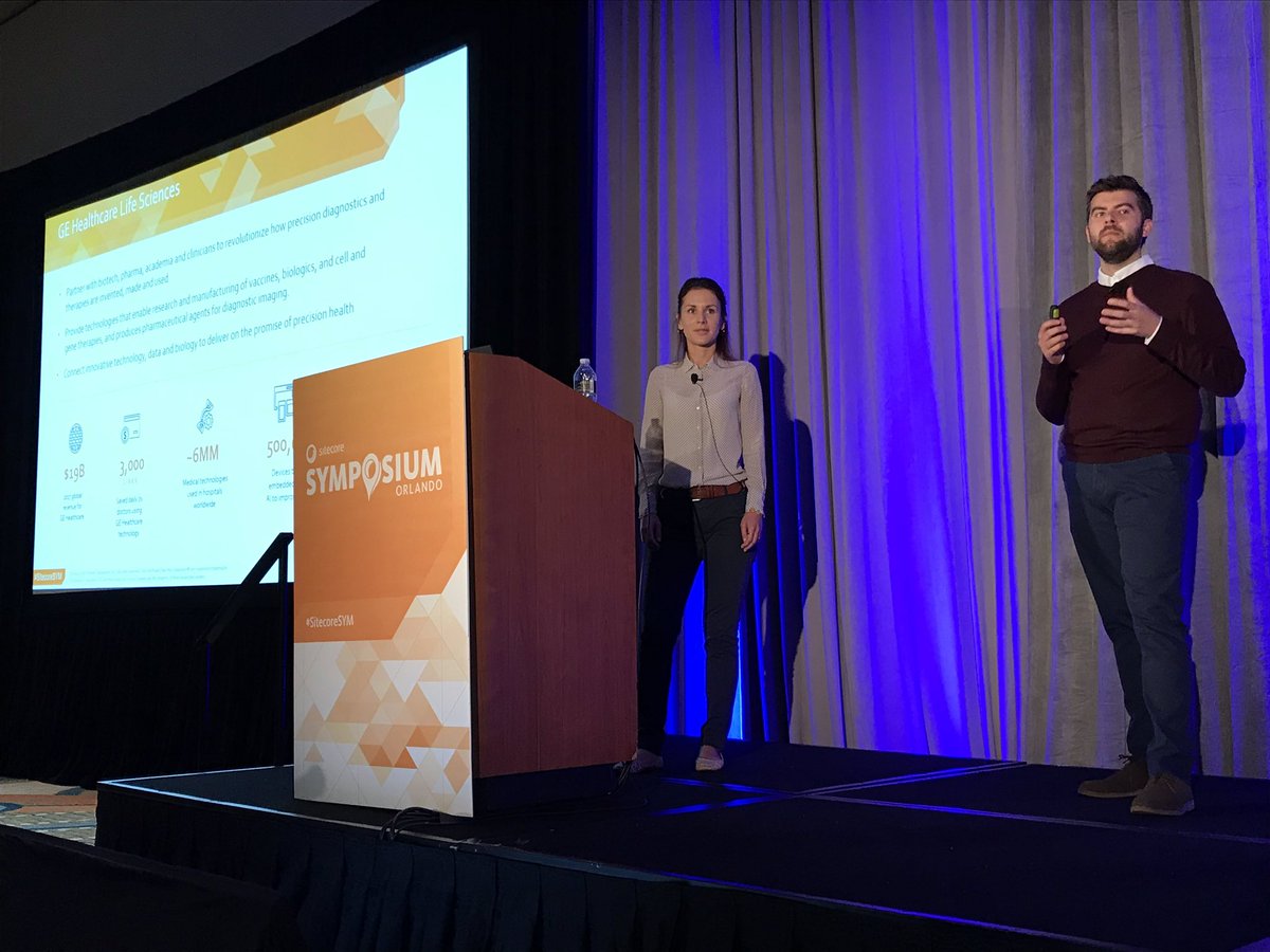 2hmishra's tweet photo. @ChrisBatten_ & Olga Lanskykh talking of #GELifeScience #ecommerce journey with @EPAMSYSTEMS #sitecoresym https://t.co/LKX51voRuI