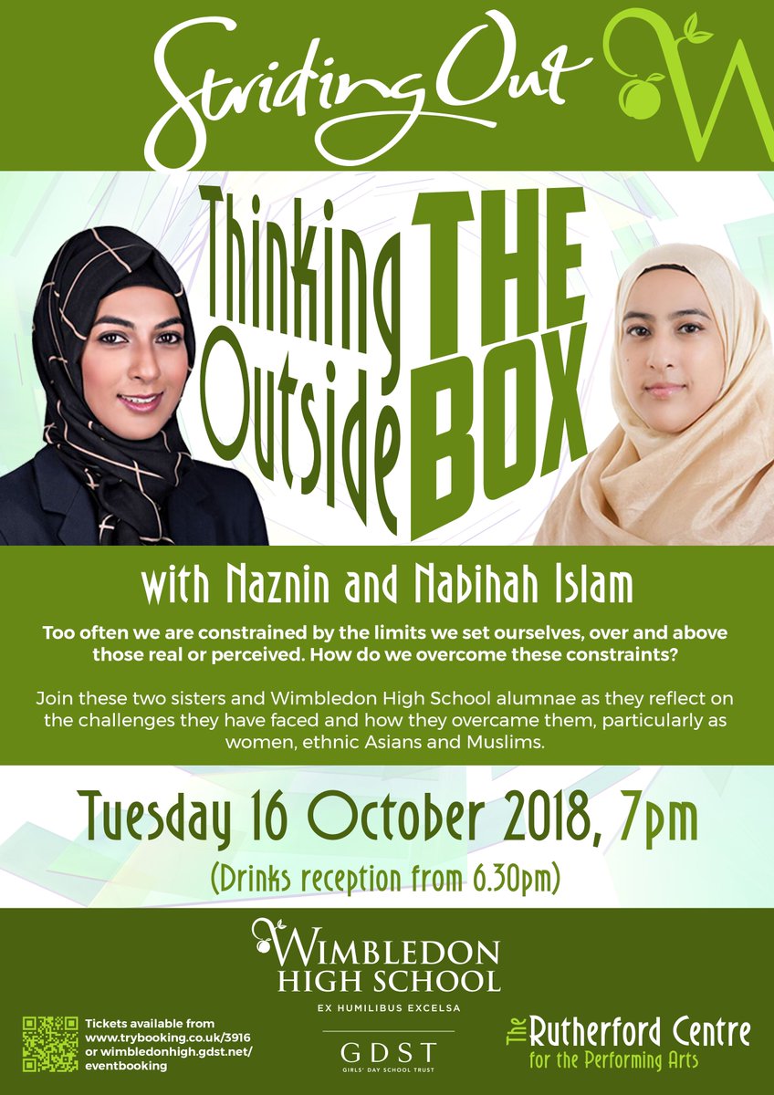 WimbledonHigh's tweet photo. Under a week until our next #StridingOutWHS @CareersDept_WHS talk. Resilience, equality, human rights, mental health, gender, law, race, feminism, disability, politics and cake! - just some of the themes likely to come up in discussion. Book here: https://t.co/crOsgPrrWQ https://t.co/25KJf0kXpP