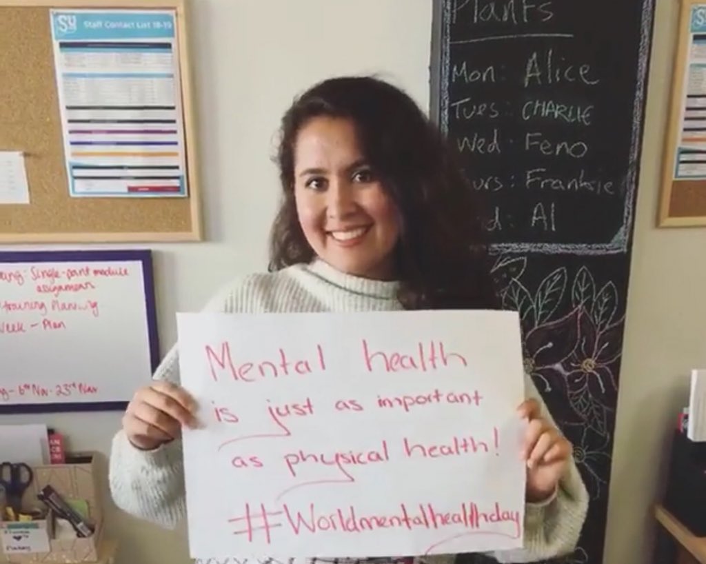 The mind needs to be cared equally as the body, because we need to remember that one cannot stay healthy without the care of the other. #WorldMentaHealthDay <a href="/uniofglos/">University of Gloucestershire</a> <a href="/yoursu/">Me</a> #MentalHealthAwareness