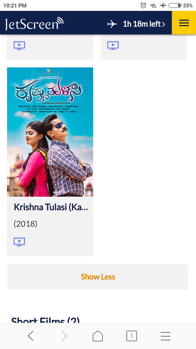 jayateerthbn's tweet image. @jetairways enjoyed watching Kannada movie on your flight.
#jetscreen 
Keep adding more Kannada movie options on all your flights.