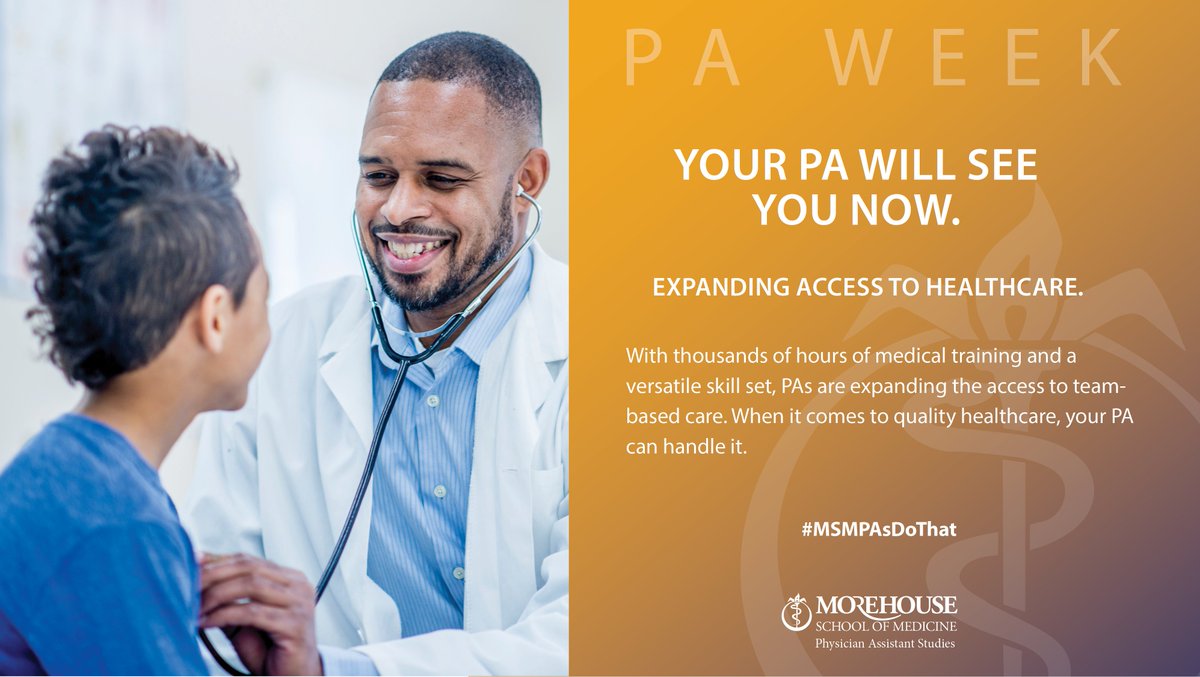 MSMEDU's tweet photo. An exciting week for our new Physician Assistant Studies team as they celebrate National PA Week Oct. 6-12. Today they also welcome the 1st of 100 candidates interviewing for 20 spots in the inaugural class, which begins summer 2019.
#MSMPAsDoThat, https://t.co/w5IWknjPOH https://t.co/iLaOD38c09