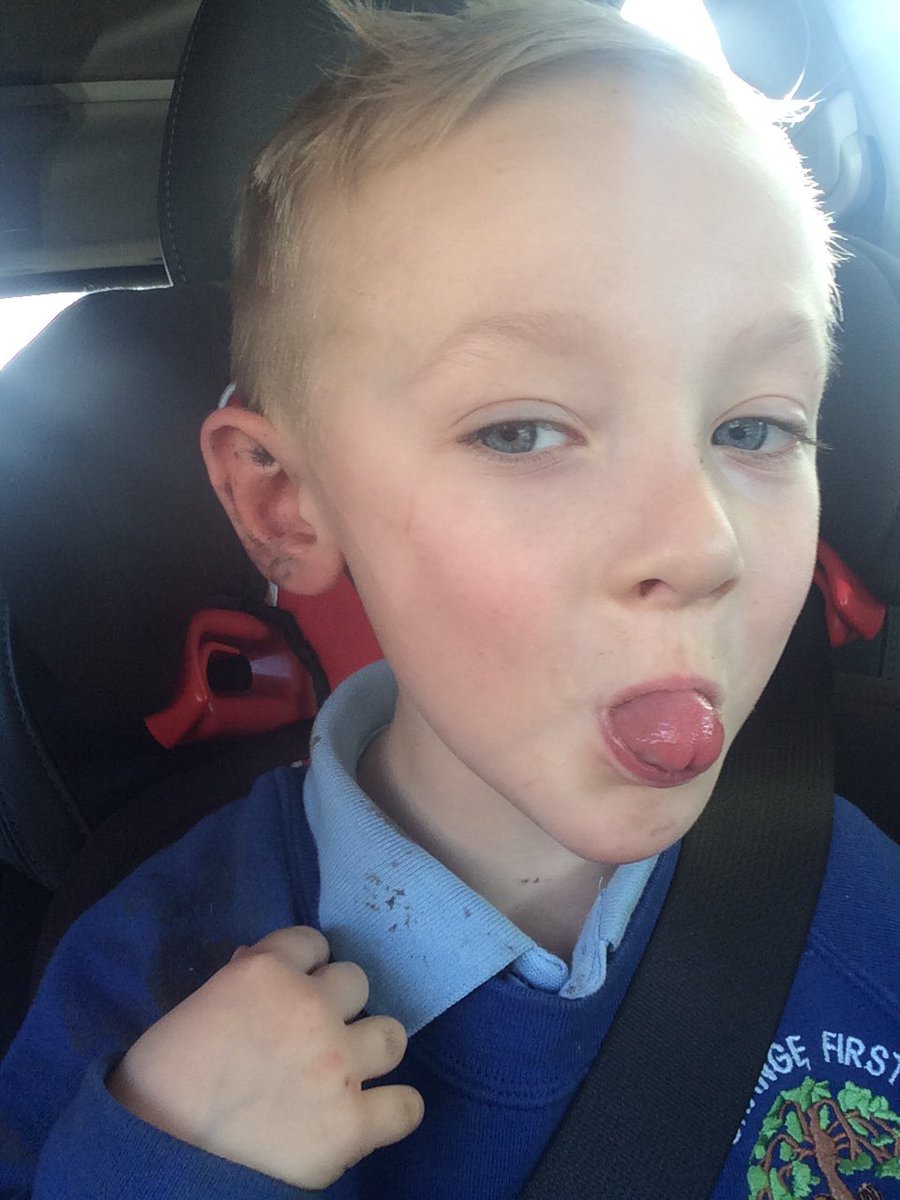 Someones had fun making a muddy ness today <a href="/GrangeNurs/">Grange First Nursery</a>  😂