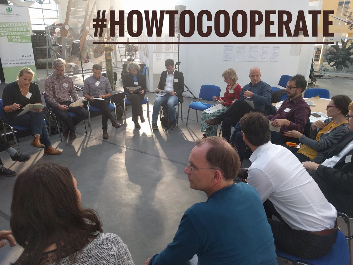 Heute mit @UnternehmensGRU und @BVMWeV in #Dessau beim Netzwerk21 Kongress mit dem Matching-Marktplatz #HowToCooperate. Es geht darum Unternehmen und Umweltvereine zusammen zu bringen. Für die Umwelt! 💪