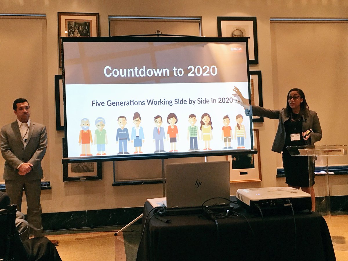 ASmitBurk's tweet image. Honored to present on (the lack of) #generationaldifferences and how it relates to coaching #millennials with @DustinHunter at the @HoganAssessment Coaching Conference