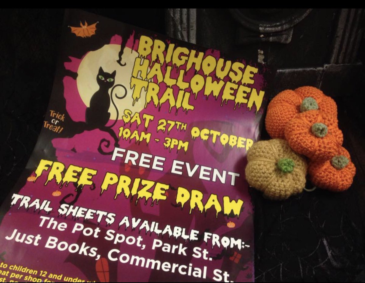 OvergateShop's tweet image. We will once again be taking part in the Brighouse Halloween Trail.  Call and see our spooky staff and volunteers.  Treats for those taking part.  Lots of Halloween outfits plus lots more available in the shop now at silly prices.  🎃