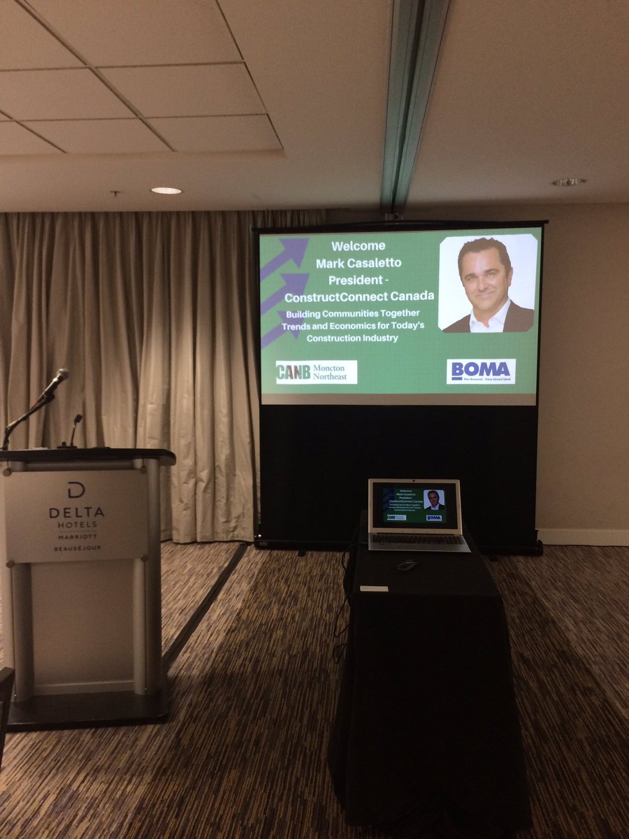 BOMA_NB_PEI's tweet photo. Thank you to Everyone who joined us today for our joint event with @canbmoncton with Guest Speaker Mark Casaletto- President- ConstructConnect Canada as we learned about Trends and Economics for Today’s Construction Industry! https://t.co/pTj8L9sIIf