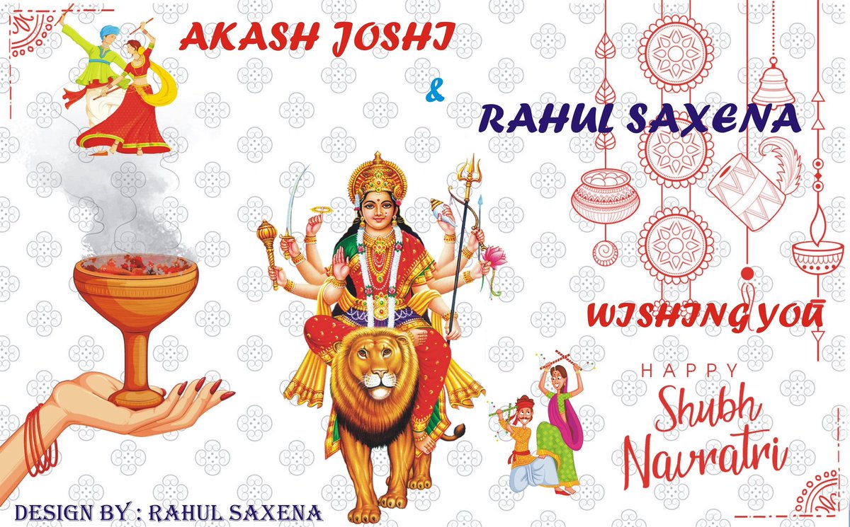 Rahulofficial__'s tweet photo. Happy navratri to all of you 
#navratri2k18
From :-
#rahulsaxena and #akashjoshi https://t.co/RmrEcwu2a2