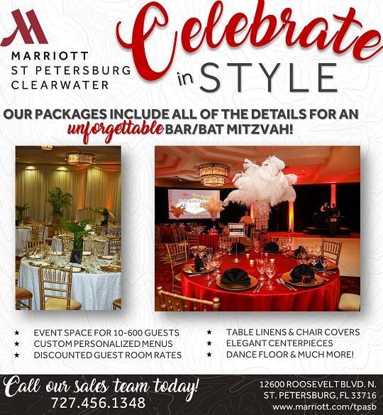 MarriottStPeteC's tweet photo. The celebration of becoming Bar or Bat Mitzvah is a major milestone, and we’re well-versed in helping make it a memorable occasion for your family. Call Bridgett Duffey today: 727-456-1348 #marriottstpete #barmitzvah #batmizvah https://t.co/T6LsZJ6CcH